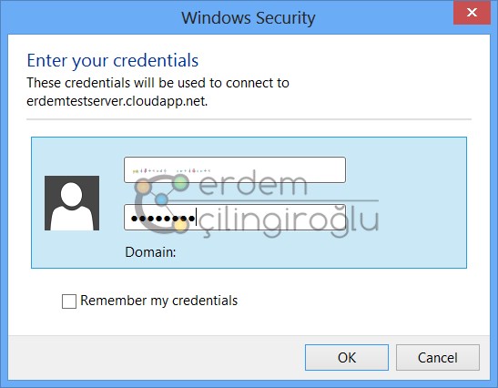 Azure RDP Credential