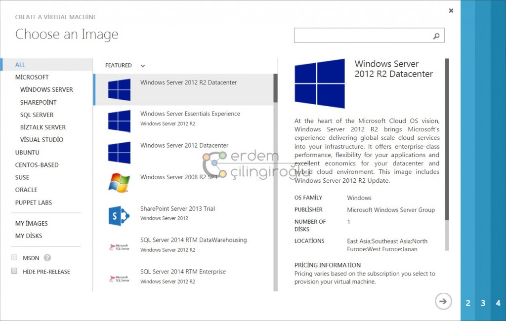 Azure VM Oluşturma