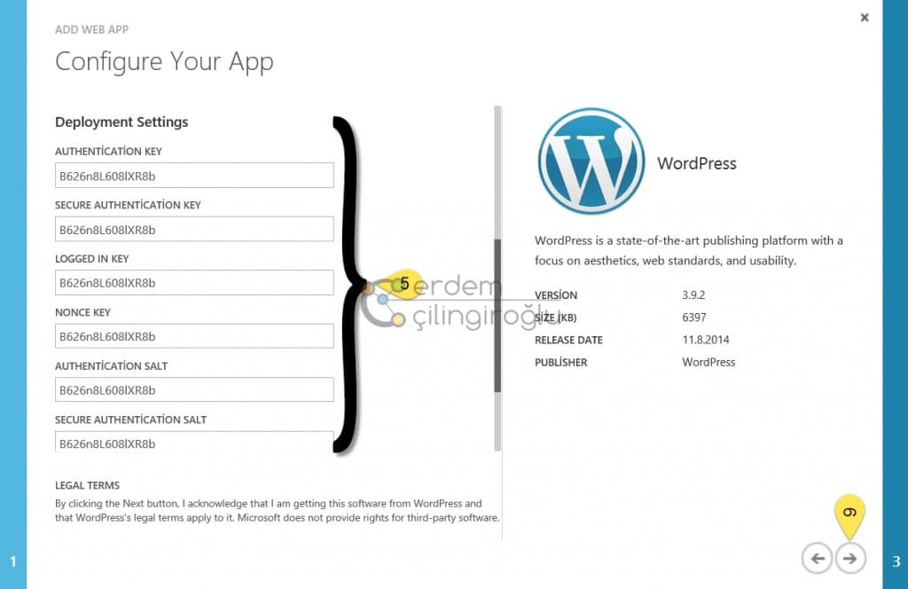 Azure WordPress Ayarları