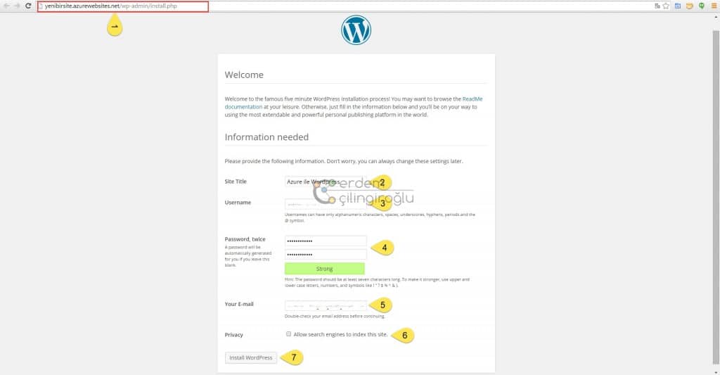 azure-wordpress-kurulum